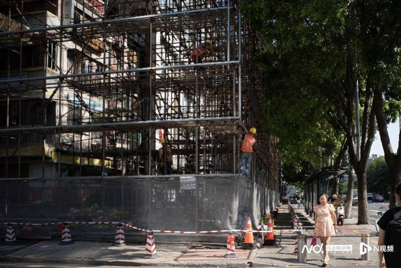 脚手架全包围，名噪一时的“广州文和友”进入拆建改造阶段