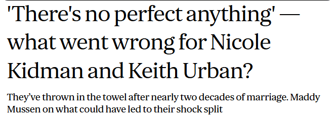 笑死!美国政府关门,公务员为爱发电!妮可·基德曼20年婚姻再破裂,背后竟是…
